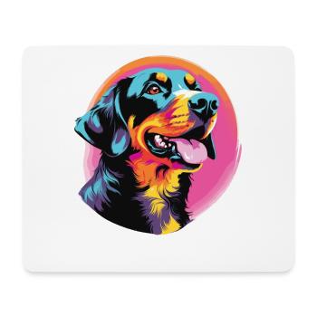 Aquarelle colorée Entlebucher Mountain Dog - Tapis de souris (format paysage) - blanc - Devant