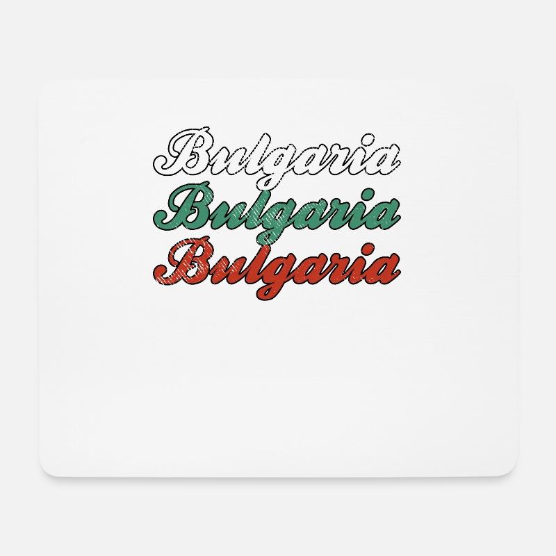 Bulgaria Bulgarien Schriftzug - Mousepad (Querformat) - Weiß