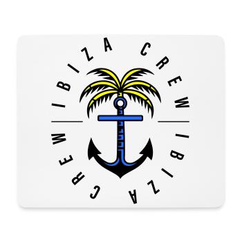 Ibiza Crew Anchor Palm Tree - Mouse Pad (horizontal) - white - Front