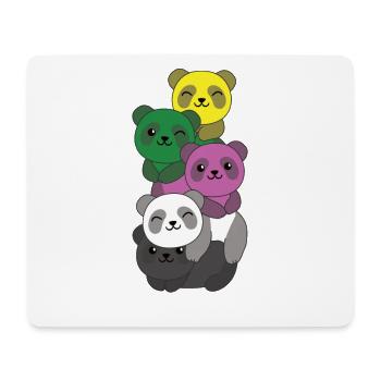 Ceterosexuell Flag Pride LGBTQ süße Panda - Mousepad (Querformat) - Weiß - Vorne