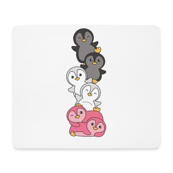 Femaric Flag Pride LGBTQ süße Pinguin - Mousepad (Querformat) - Weiß - Vorne