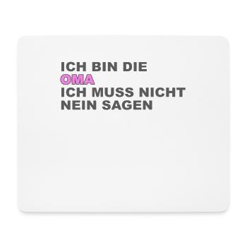Oma Spruch - Mousepad (Querformat) - Weiß - Vorne