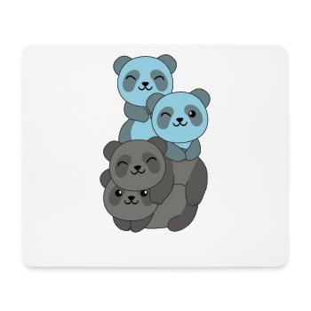Autosexuell Flag Pride LGBTQ süße Panda - Mousepad (Querformat) - Weiß - Vorne