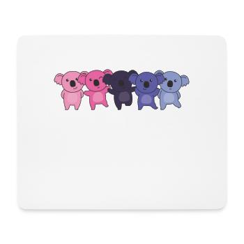 Omnisexual Flag Pride LGBTQ Cute Koala - Mouse Pad (horizontal) - white - Front