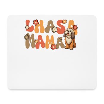 Lhasa Apso Groovy Lhasa Mama - Mousepad (Querformat) - Weiß - Vorne