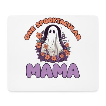 Halloween groovy Mama Geist Hippie Blumen Vintage - Mousepad (Querformat) - Weiß - Vorne