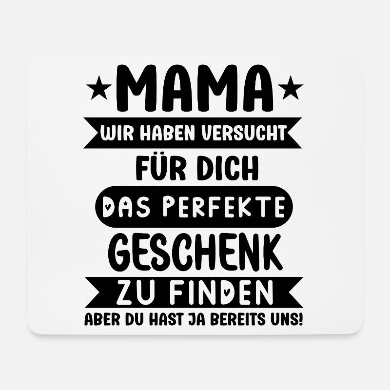 Mama die besten Geschenke finden lustige Muttertag - Mousepad (Querformat) - Weiß