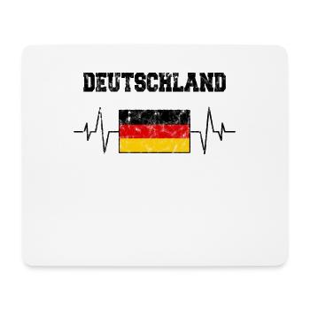 Germany Heartbeat - Mouse Pad (horizontal) - white - Front