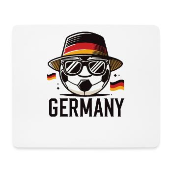 Soccer Ball with Germany Flag Funny Ball - Mouse Pad (horizontal) - white - Front