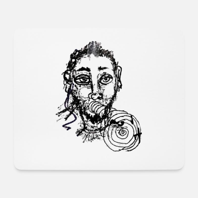 Techno Feiern Berlin - Mousepad (Querformat) - Weiß