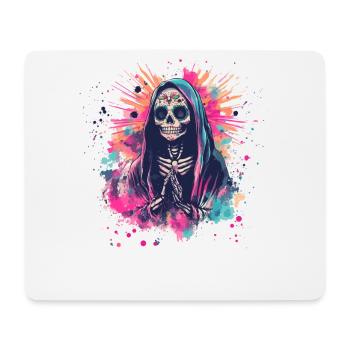 Praying skeleton with bright colors - Mouse Pad (horizontal) - white - Front
