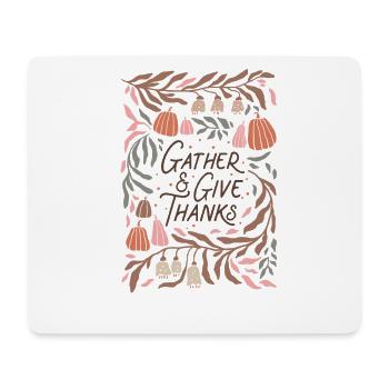 Collect & Say Thank You Thanksgiving Design - Mouse Pad (horizontal) - white - Front