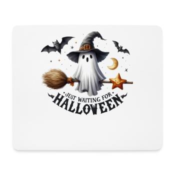 Halloween Partnerlook Warte auf Halloween Design - Mousepad (Querformat) - Weiß - Vorne