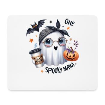 Halloween Partner Look One Spooky Mama Design - Mouse Pad (horizontal) - white - Front