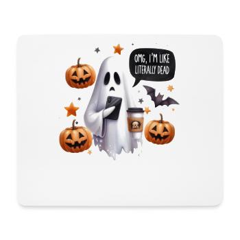 Halloween Partnerlook OMG I'm Like Literally Dead - Mousepad (Querformat) - Weiß - Vorne