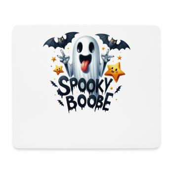 Partenaire d’Halloween Look Spooky Boobe Design - Tapis de souris (format paysage) - blanc - Devant