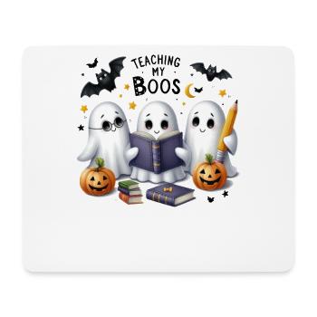 Halloween Partnerlook Teaching My Boos Design - Mouse Pad (horizontal) - white - Front