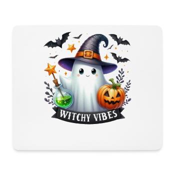 Halloween Partner Look Witchy Vibes Design - Mouse Pad (horizontal) - white - Front