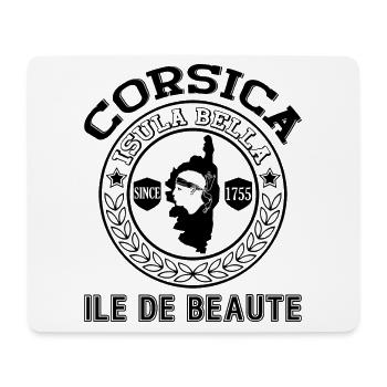 Corse Ile de Beauté Isula Ile Bella Corse - Tapis de souris (format paysage) - blanc - Devant