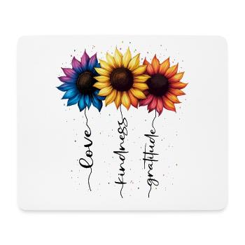 Summer Flowers Flower Inspiration Motivational Saying - Mouse Pad (horizontal) - white - Front