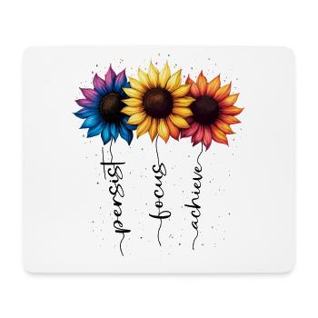 Summer Flowers Flower Inspiration Motivational Saying - Mouse Pad (horizontal) - white - Front