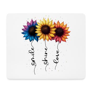 Summer Flowers Flower Inspiration Motivational Saying - Mouse Pad (horizontal) - white - Front