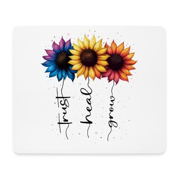 Summer Flowers Flower Inspiration Motivational Saying - Mouse Pad (horizontal) - white - Front