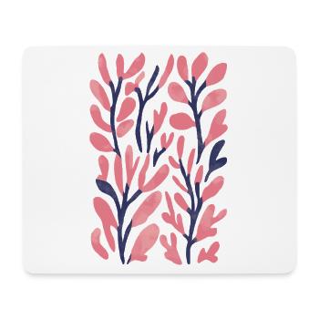 Retro Seaweed Pattern: Pastel Sea Magic - Mouse Pad (horizontal) - white - Front