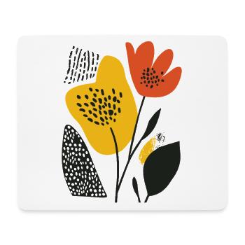 Matisse Blossom: Explosion of colour in retro style - Mouse Pad (horizontal) - white - Front