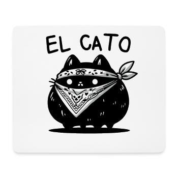 El Cato Bandana Cat – Cute Criminal charm - Mouse Pad (horizontal) - white - Front