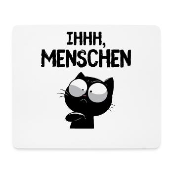 Ihhh, Menschen! Misanthropie zum Anziehen - Mousepad (Querformat) - Weiß - Vorne