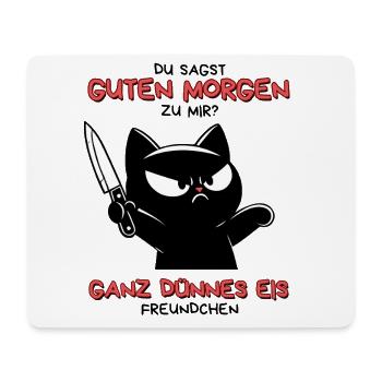 Guten Morgen – Ganz dünnes Eis Design - Mousepad (Querformat) - Weiß - Vorne