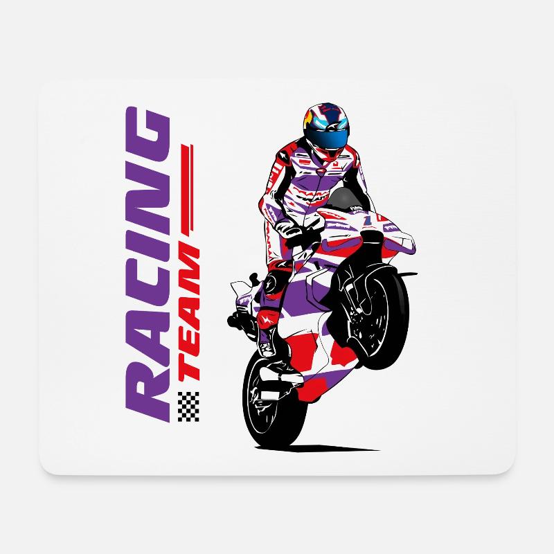 Motorcycle Racing - Superbike - Mouse Pad (horizontal) - white