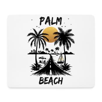 Highway to the Palm Sea Beach by Sunset Summer - Mouse Pad (horizontal) - white - Front