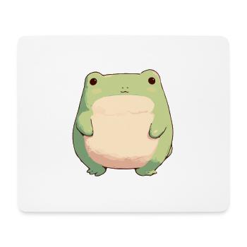 Süßer Kawaii Frosch Cartoon Cottage Core Style - Mousepad (Querformat) - Weiß - Vorne