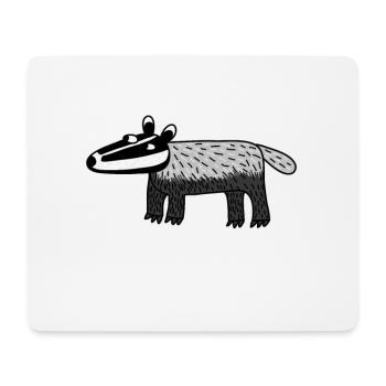 Badger - Mouse Pad (horizontal) - white - Front