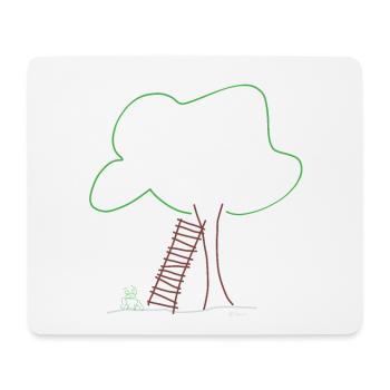 Grenouilles échelle arbre, nature écologique météo - Tapis de souris (format paysage) - blanc - Devant