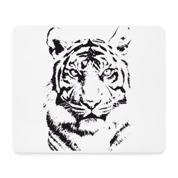Black Tiger - illustration - Mouse Pad (horizontal) - white - Front