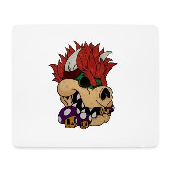 Dead Bowser - Mousepad (Querformat) - Weiß - Vorne