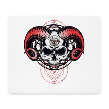 Oeil du diable - Tapis de souris (format paysage) - blanc - Devant
