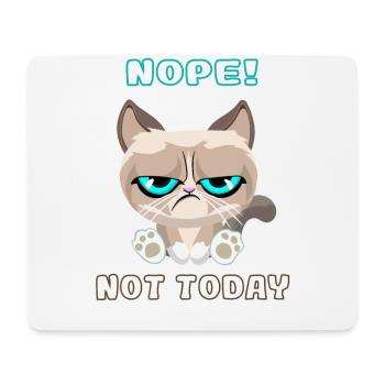 Grumpy Cat, Dackelkatze, Nope, Not Today - Mousepad (Querformat) - Weiß - Vorne