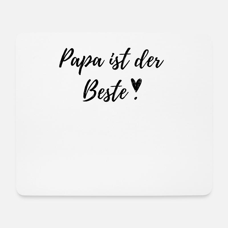 Papa - Mousepad (Querformat) - Weiß