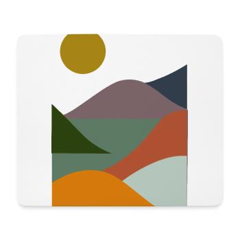 Sea between mountains - Mouse Pad (horizontal) - white - Front