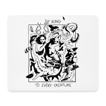Soyez gentil - Tapis de souris (format paysage) - blanc - Devant