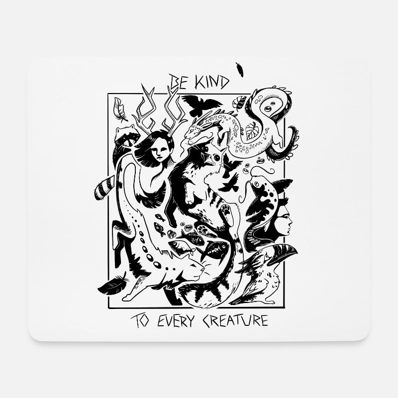 Soyez gentil - Tapis de souris (format paysage) - blanc