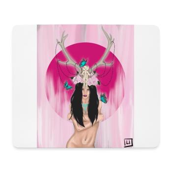 sauvage - Tapis de souris (format paysage) - blanc - Devant