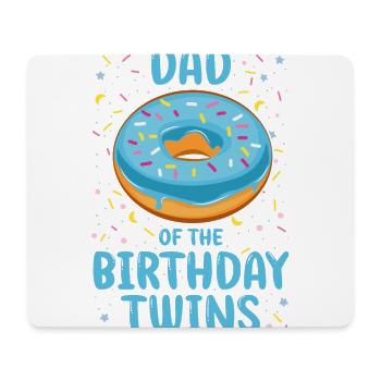 Father of the birthday twins - Mouse Pad (horizontal) - white - Front