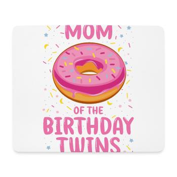 Mom of the birthday twins - Mouse Pad (horizontal) - white - Front