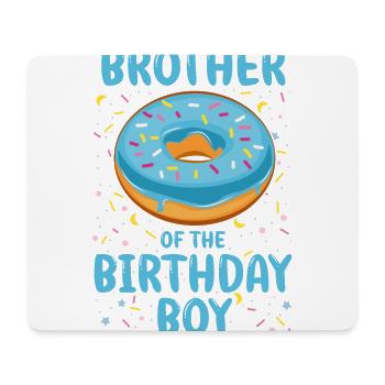 Bruder des Geburtstagskindes Junge - Mousepad (Querformat) - Weiß - Vorne