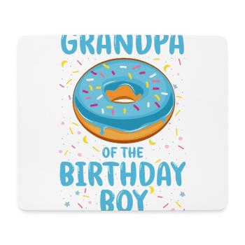Grandpa of the birthday boy boy - Mouse Pad (horizontal) - white - Front